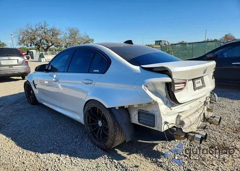 2015 BMW M3 z USA, uszkodzony, nr VIN WBS3C9C58FP805981